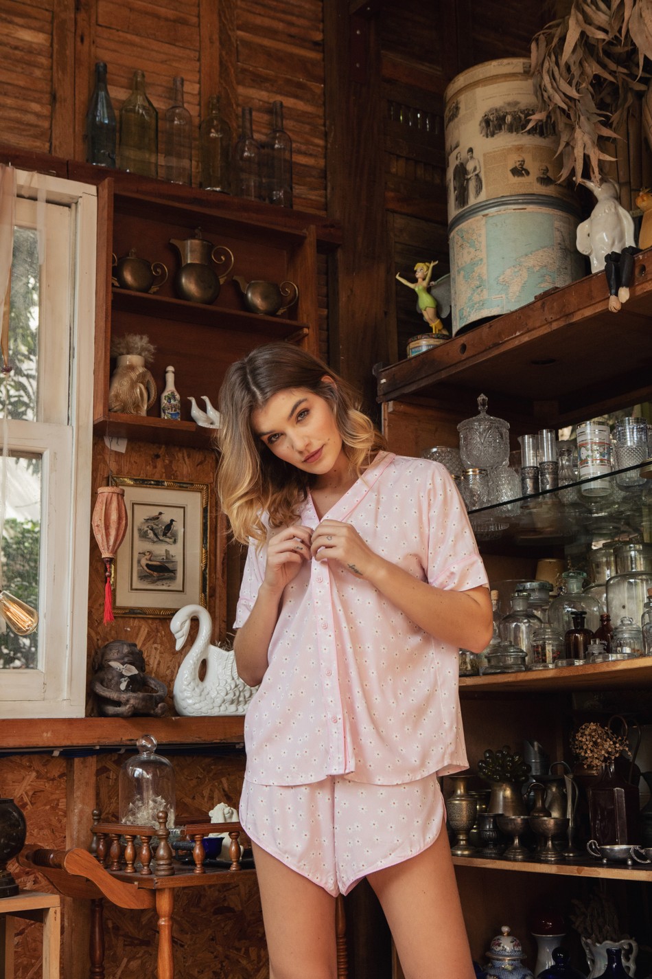 Pijama Laura Margarida Rosa - Verão 22